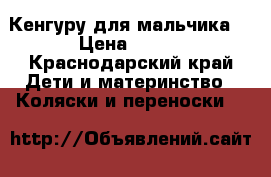 Кенгуру для мальчика  › Цена ­ 500 - Краснодарский край Дети и материнство » Коляски и переноски   